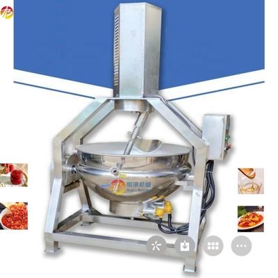 200 kg per batch Jacket Kookketel voor grote capaciteit snoepverwerkingsmachine