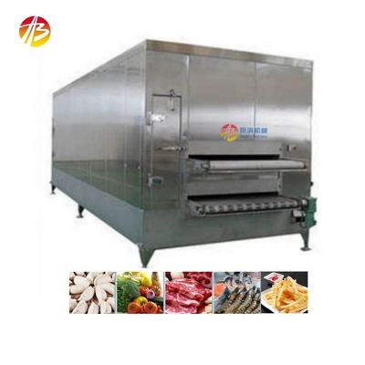 13800*3200*2500mm Iqf Tunnel Freezing Machine voor bevroren groenten Fruit Shrimp