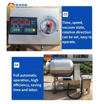 1000L Vacuum Meat Tumbler Vacuum Roller Kneading Machine met 1.1KW Vacuumpump Power