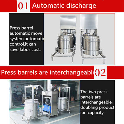 Industriële hydraulische sapper voor druiven watermeloen mango ananas tomaten aardbei