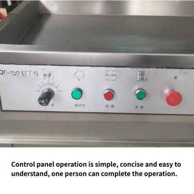 304 roestvrij staal vlees knippen machine kubus snijmachine voor 400-500 kg/batch capaciteit