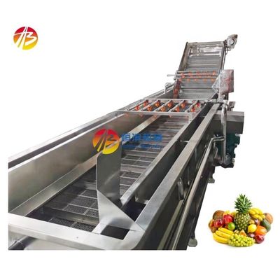 Voordelen voor waterbesparing Bubbelwasser voor groenten en fruit voor grootschalige productie