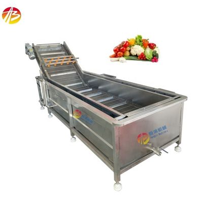 3000*1160*1400mm Voordeel Waterbesparende bubbelwasmachine voor groenten en fruit