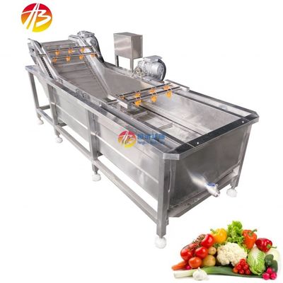3000*1160*1400mm Voordeel Waterbesparende bubbelwasmachine voor groenten en fruit