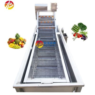 3000*1160*1400mm Voordeel Waterbesparende bubbelwasmachine voor groenten en fruit