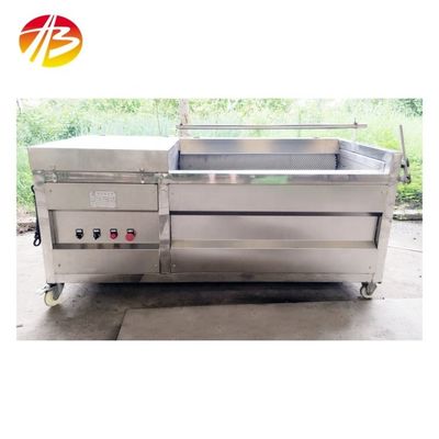 180 KG capaciteit Ginger Peeling Machine Borstel Roller Wortel Cassava Yam Waspeeler