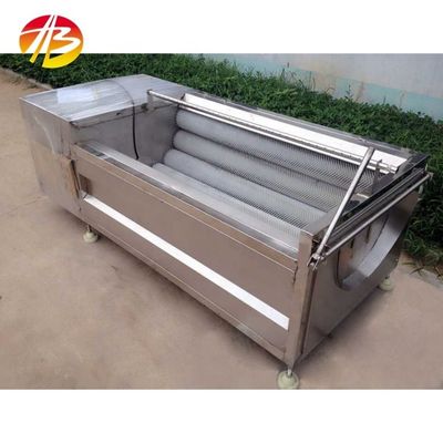 Industrial Roller Brush Ginger Peanut Potato Tomato Onion Washer met 1,5kw Power