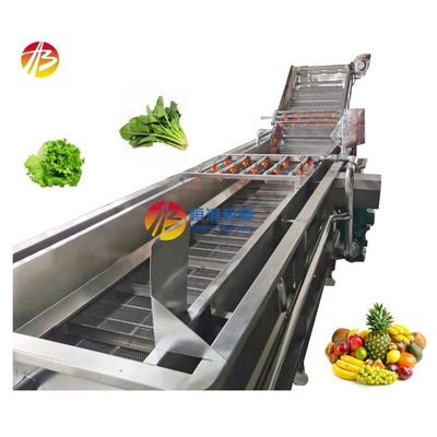 Industriële Fruit Seafood Reiniging Machine met geavanceerde Bubble Washing Technology