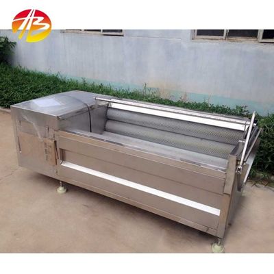 Industrial Roller Brush Ginger Peanut Potato Tomato Onion Washer met 1,5kw Power